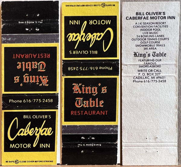Caberfae Motor Lodge - Matchbook (newer photo)